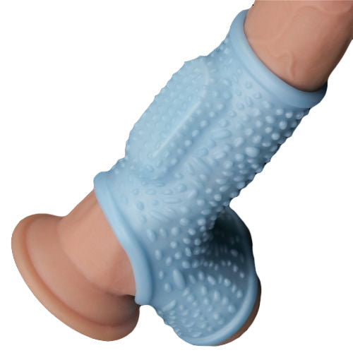 Funda fálica vibratoria larga Drip