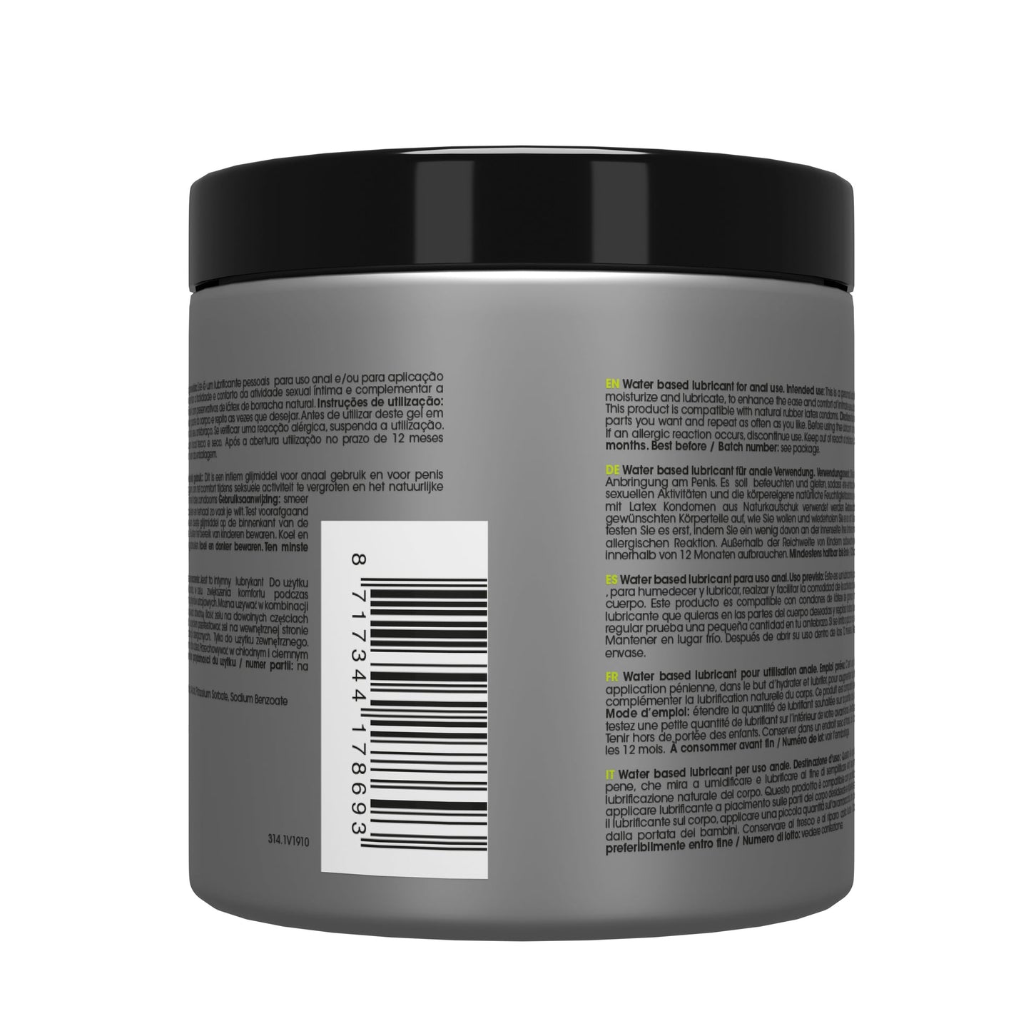 Lubricante anal extra espeso