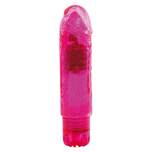 Vibromasseur réaliste Gleamy Glitter 13,5 cm