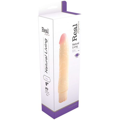 Vibrador realista de lava de 23 cm
