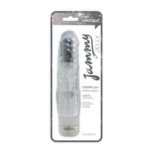 Vibrador realista Crushy Glitter 19 cm