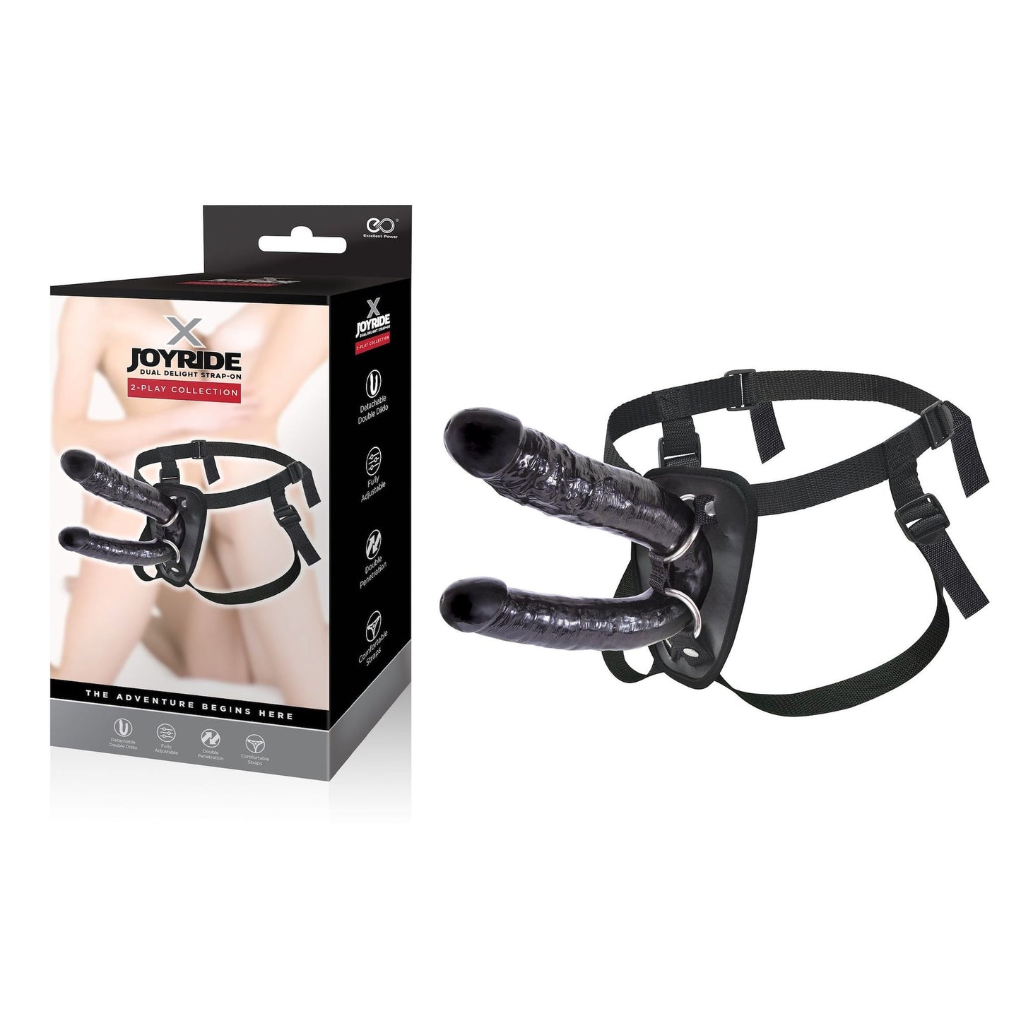 Consolador doble con correa Joyride
