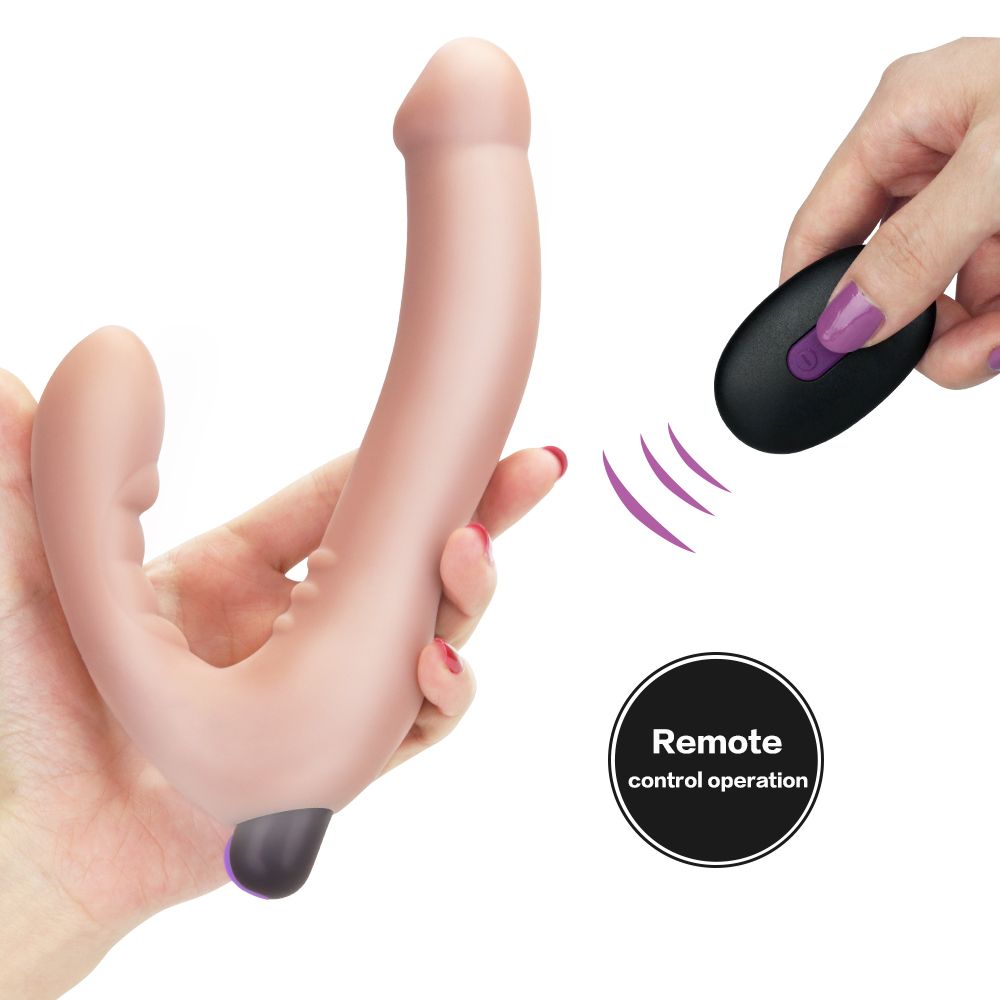 Vibrador con correa sin tirantes de 20,5 cm