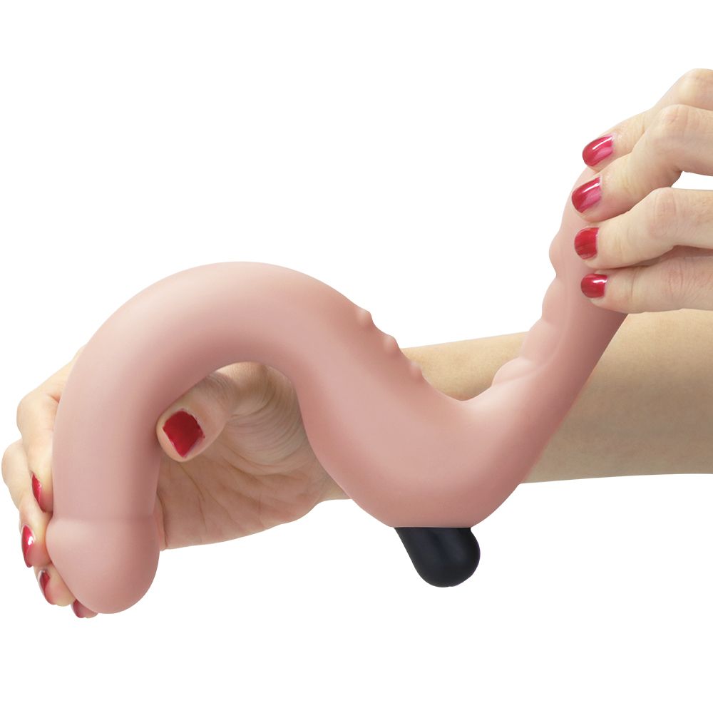 Vibrador con correa sin tirantes de 20,5 cm