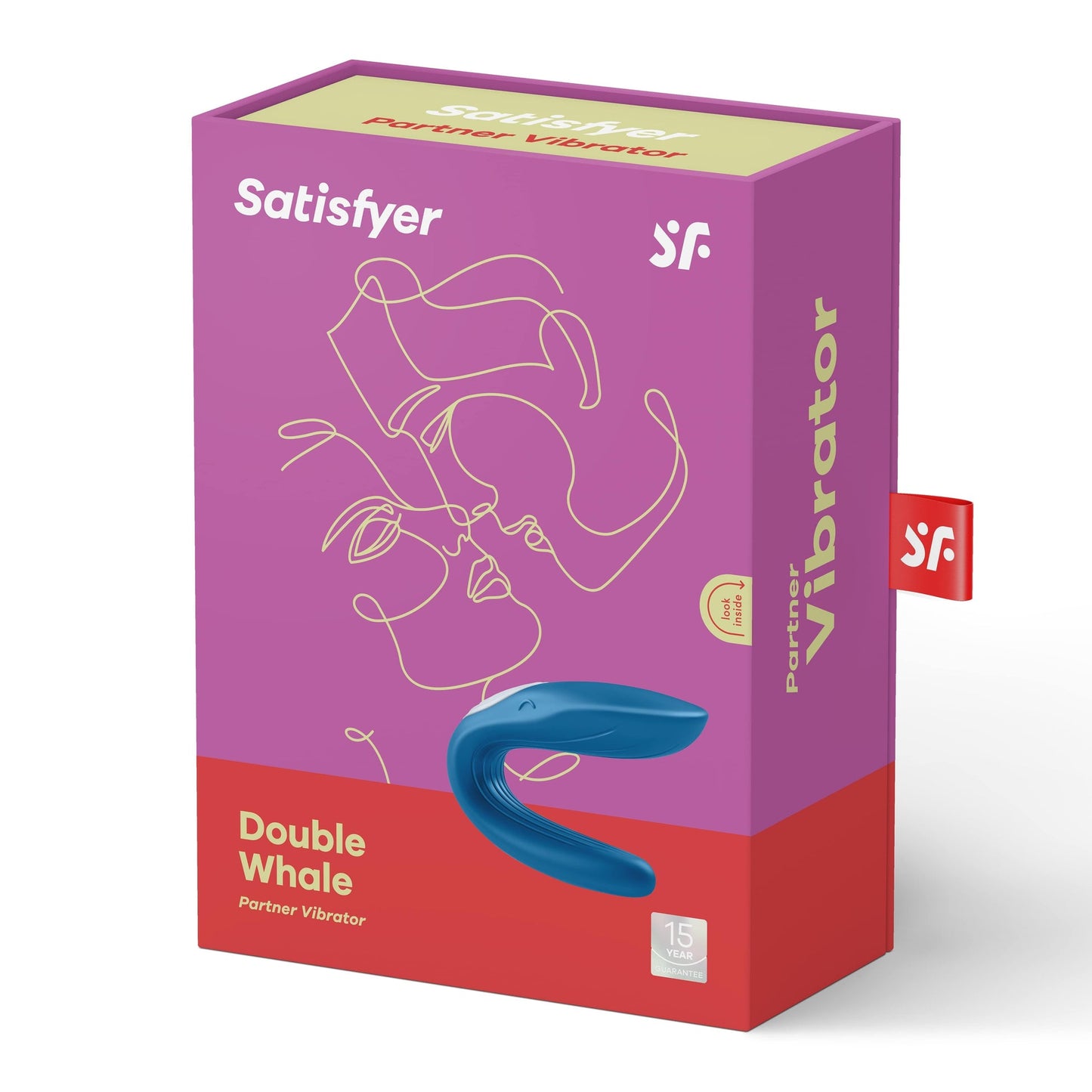 Vibrador de pareja de doble ballena