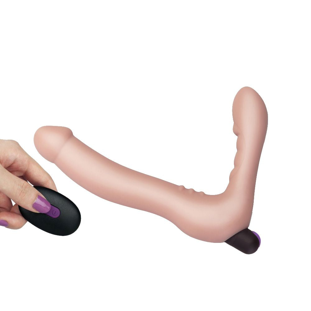 Vibrador con correa sin tirantes de 20,5 cm