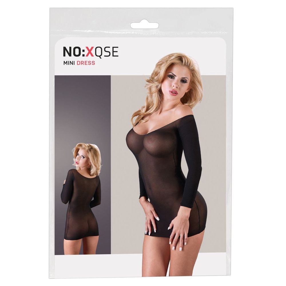 Mini vestido negro sexy de ensueño