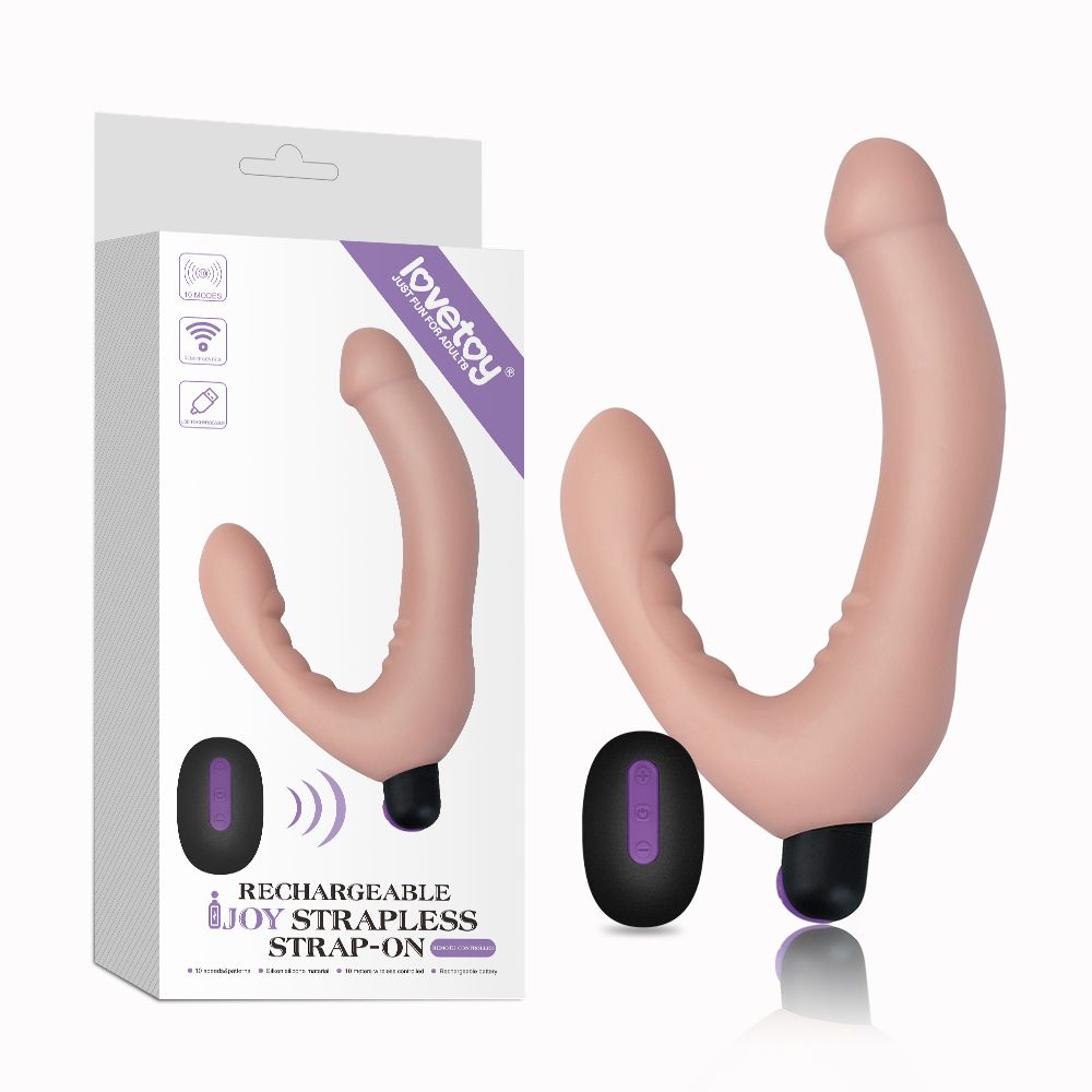 Vibrador con correa sin tirantes de 20,5 cm