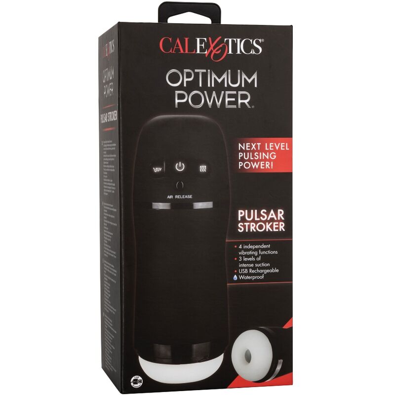 Fonctions de vibration et d'aspiration du power stroker Calex