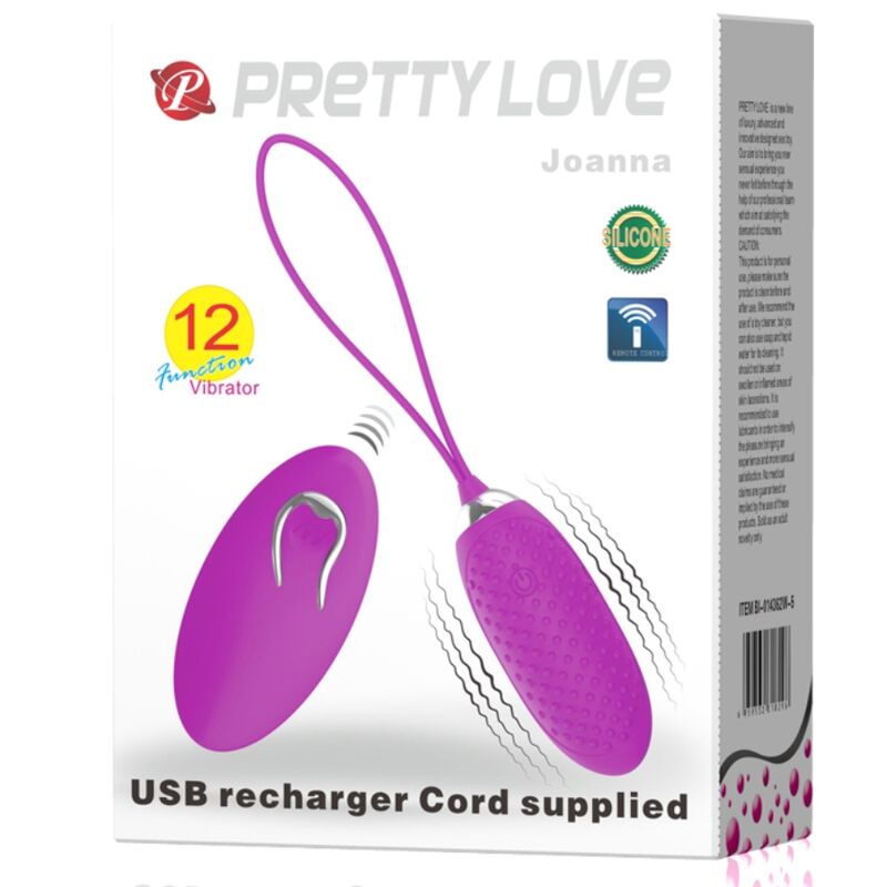 Pretty love joanna telecomando uovo vibrante 12 funzioni