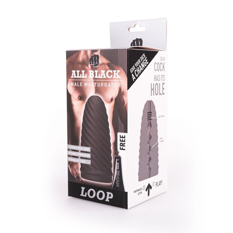 Masturbatore da uomo - All black loop nero