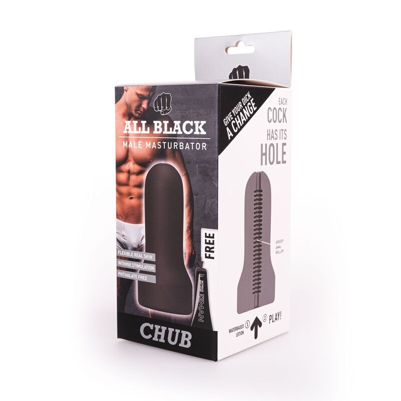 Masturbatore da uomo - All black chub nero