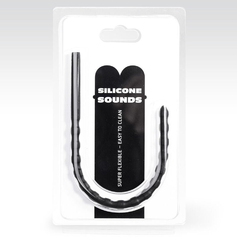 TOUT NOIR - SONDE URÉTRALE EN SILICONE DE 6/8 MM