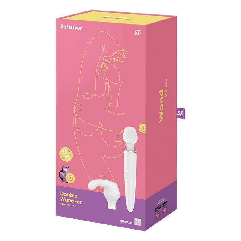 Wand massager - Satisfyer Double wand-er bianco