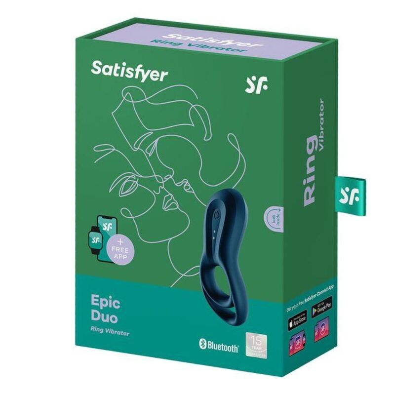 Anello Vibrante Satisfyer Epic Duo Blu
