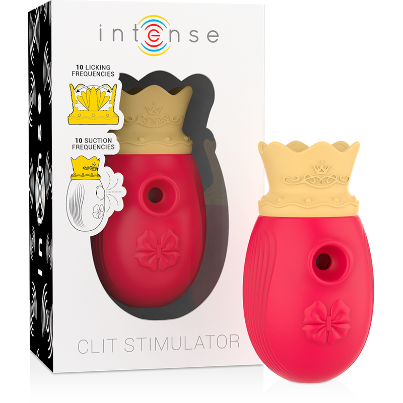 STIMOLATORE DEL CLIT 10 FREQUENZE DI LECCATA E ASPIRAZIONE - RED