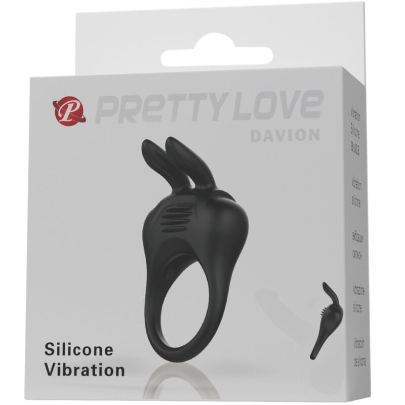 Anello Vibrante Pretty Love Davion Nero