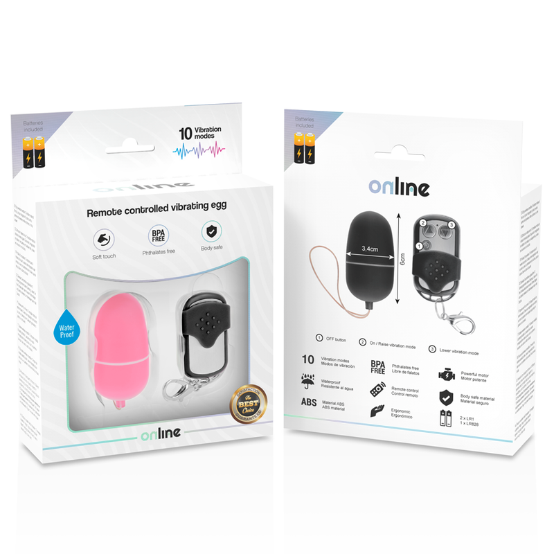 Ovetto vibrante - Online con telecomando rosa m