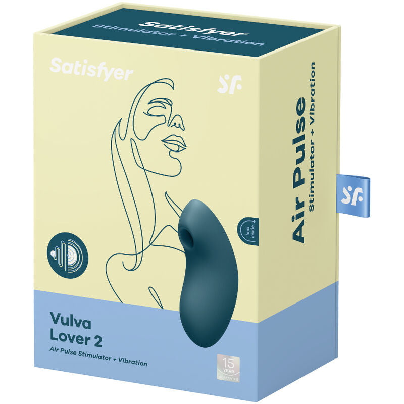 Succia Clitoride Satisfyer Vulva Lover 2 Blu