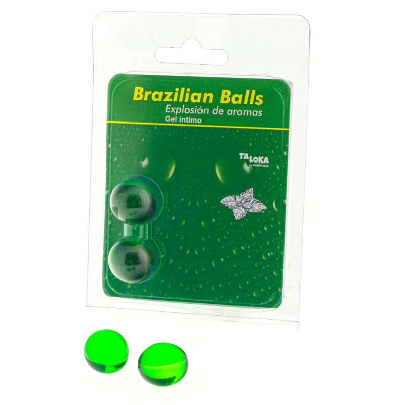 Taloka - 2 palline brasiliani gel intimo alla menta