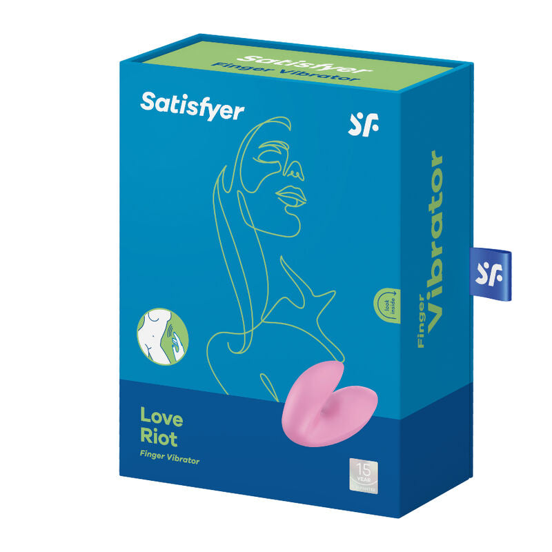 Vibratore satisfyer love riot finger - rosa