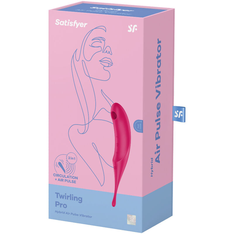 Sucette clitoridienne multifonction Satisfyer Twirling Pro Rouge
