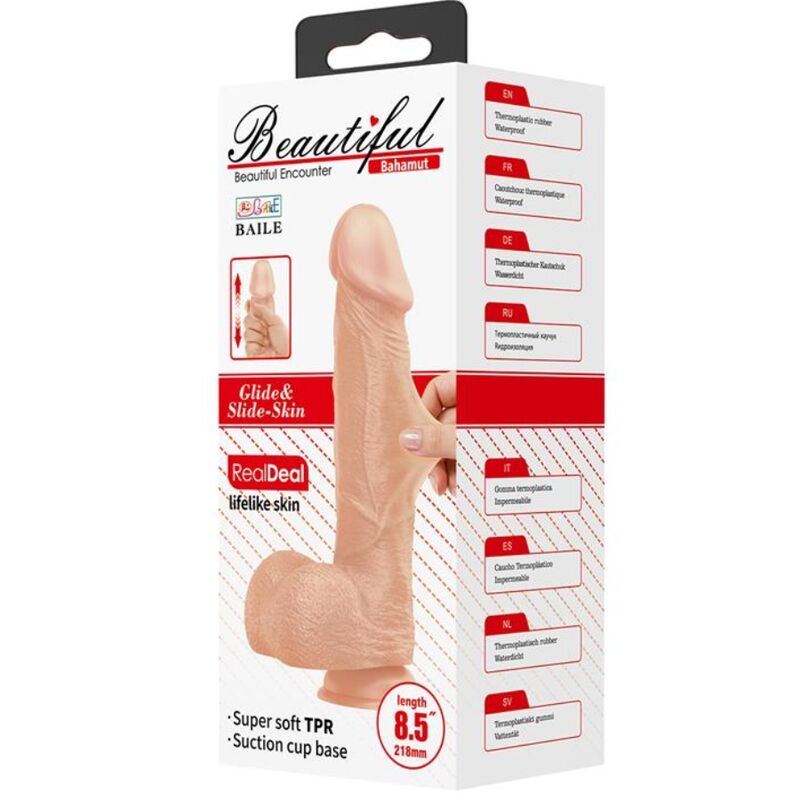 dildo Realistico Baile Dildos Beautiful Bahamut Color Carne