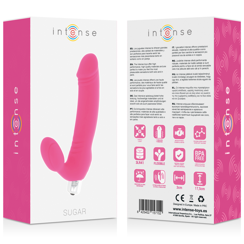 Sucre intense sept vitesses silicone rose vif