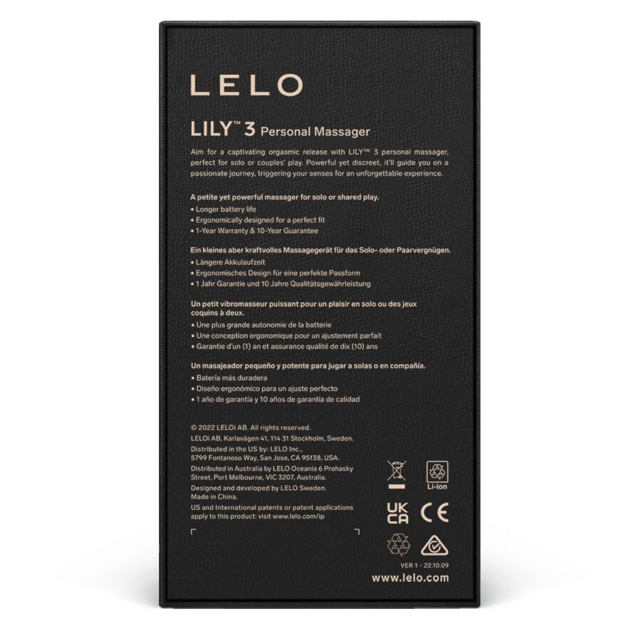 Lelo lily 3 massaggiatore personale - lavanda calma