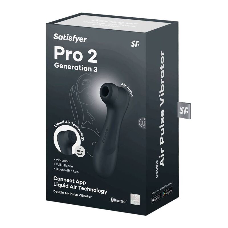 Sucette clitoridienne Satisfyer Pro 2 Génération 3 avec application Noir
