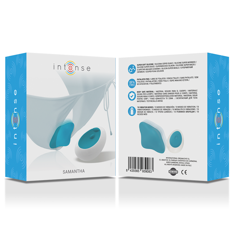 Intense - samantha remote control pantie blue
