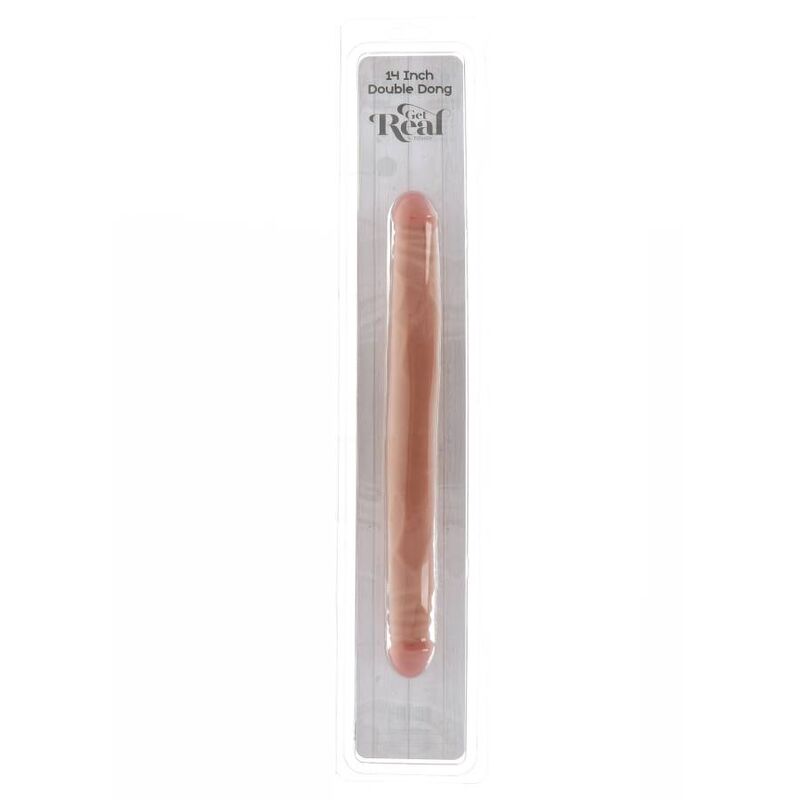 Get real - double godemichet en cuir 35 cm