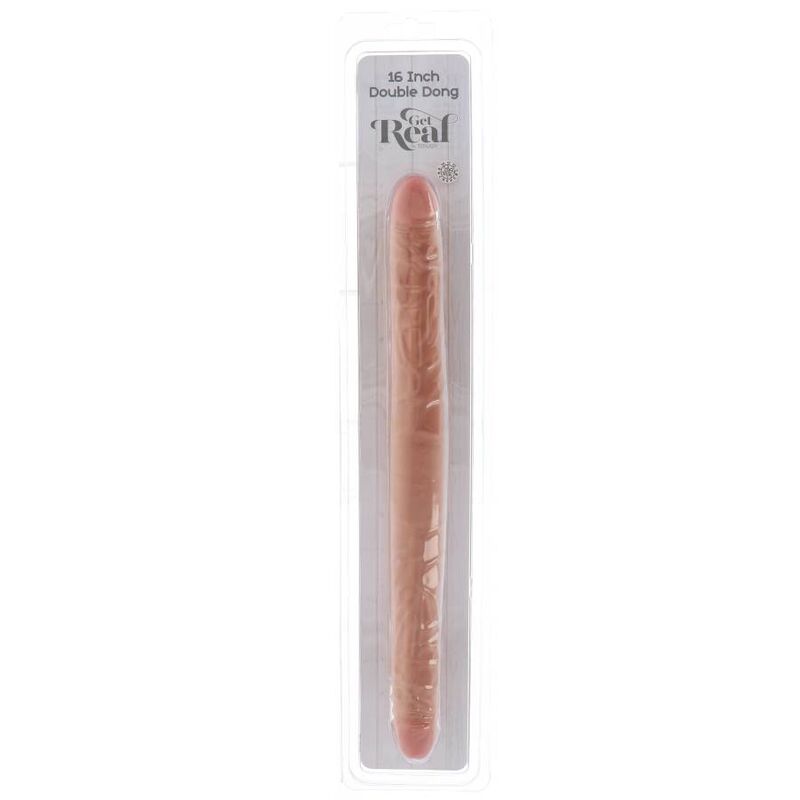 Get real - double godemiché 40 cm cuir