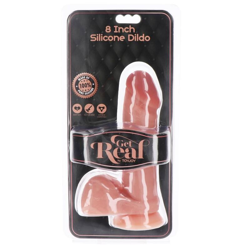Get real - gode en silicone 20,5 cm avec texture peau