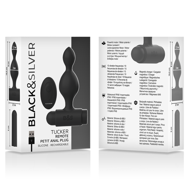 PLUG ANALE IN SILICONE PICCOLO TUCKER CON TELECOMANDO