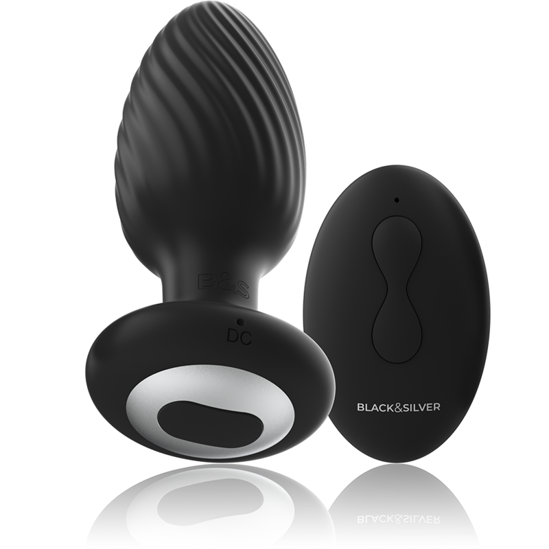 ANAL GIRATORIO DE SILICONA CON POZOS DE PLUG CON CONTROL REMOTO