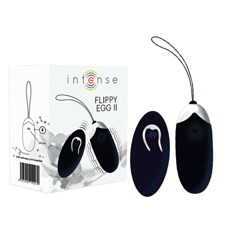 UOVO VIBRANTE FLIPPY II CON TELECOMANDO NERO
