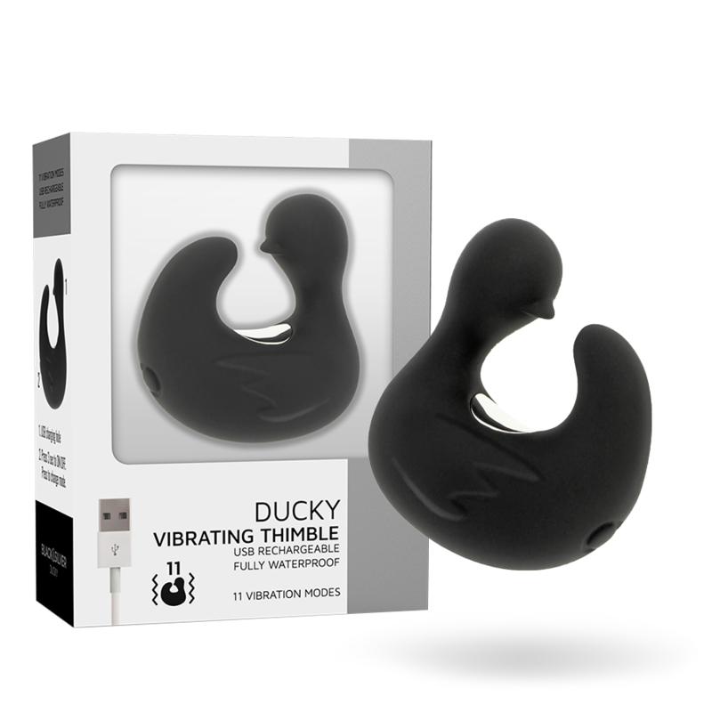 DEDAL DE SILICONA ESTIMULANTE DE PATO RECARGABLE DUCKYMANIA