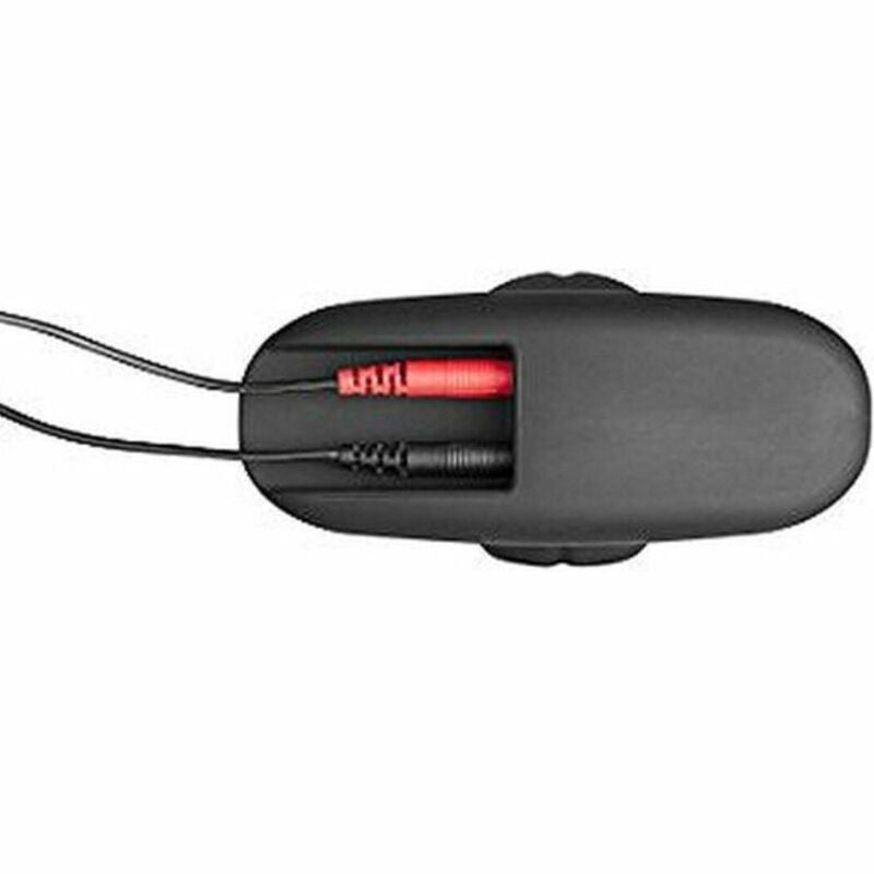 Electrastim silicone noir rocker butt plug grande