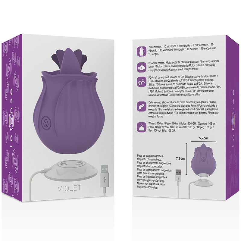 Intense - violet clit stimulating 10 vibrations purple