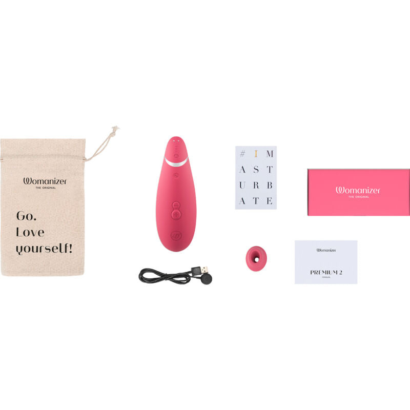 Succhia clitoride Womanizer Premium 2 lampone