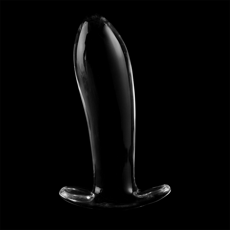 Nebula series by ibiza - modello 5 plug anale vetro borosilicato trasparente 12.5 cm -o- 3.5 cm