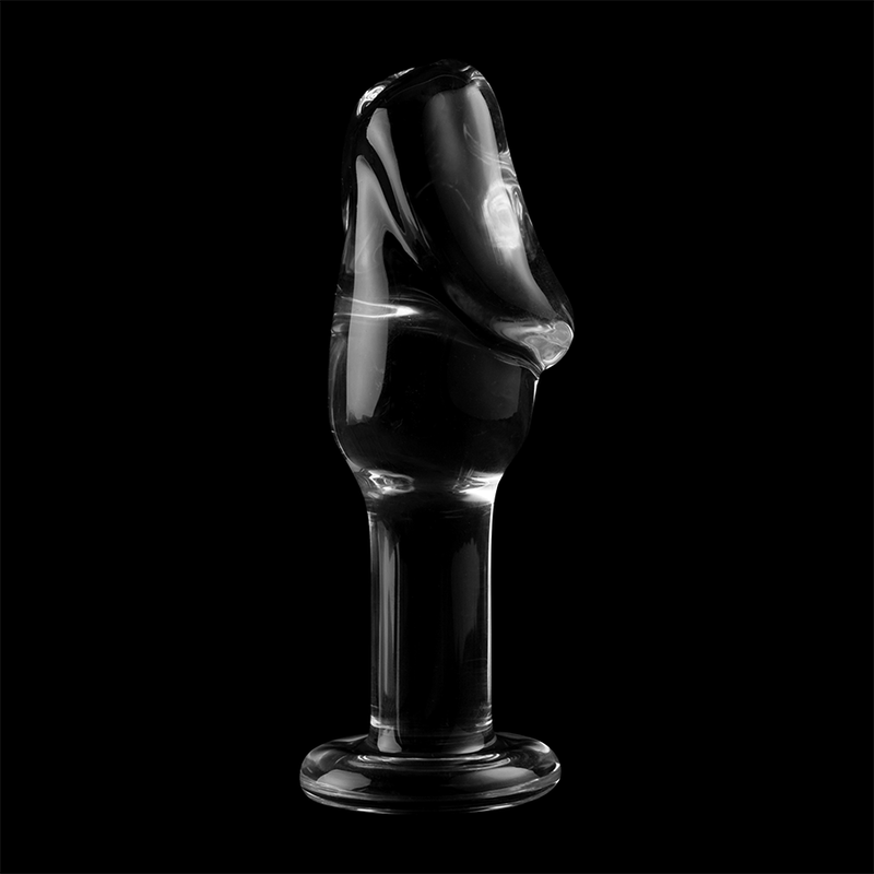 Nebula series by ibiza - modello 6 plug anale vetro borosilicato trasparente 12.5 cm -o- 4 cm