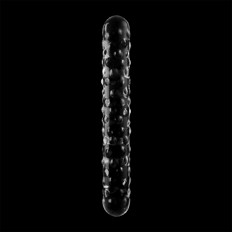 Nebula series by ibiza - modello 15 dildo in vetro borosilicato trasparente 18.5 cm -o- 3 cm