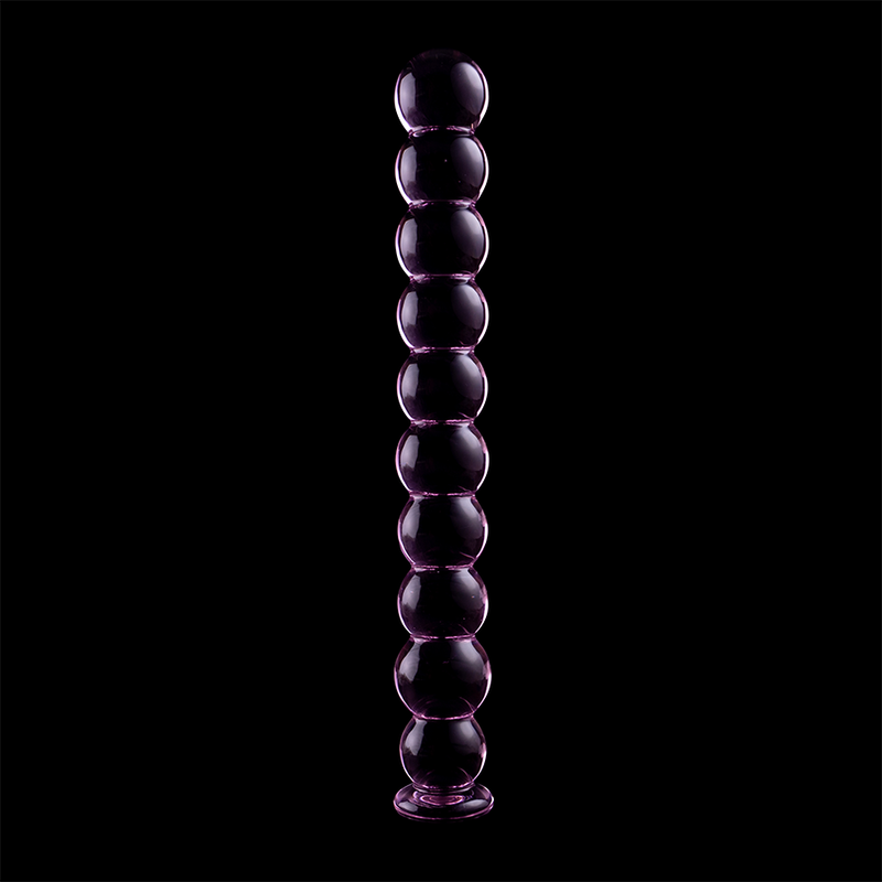 Nebula series by ibiza - modello 22 dildo in vetro borosilicato rosa 21.5 cm -o- 2.5 cm