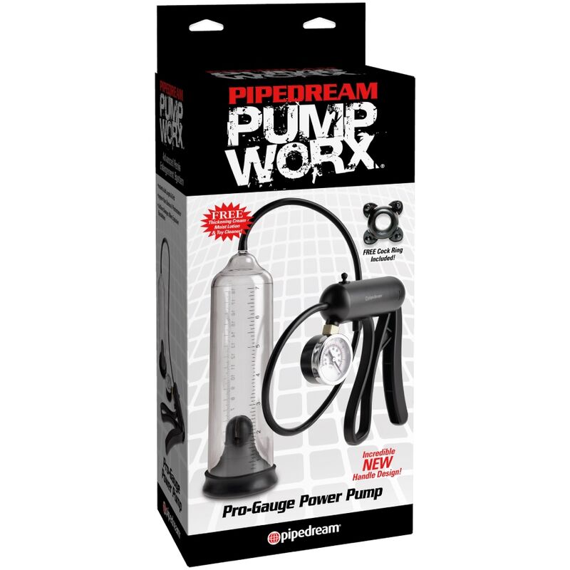 Pompe à pénis Pro-gauge Power Pump Worx transparente/noire