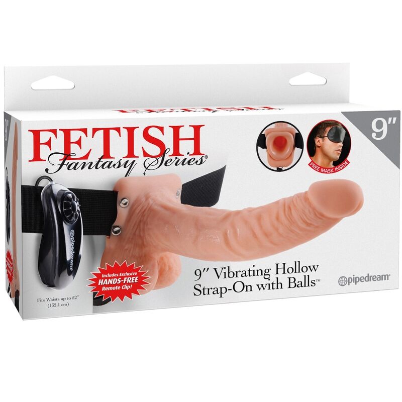 Serie fetish fantasy - imbragatura regolabile telecomando pene realistico con testicoli 23 cm