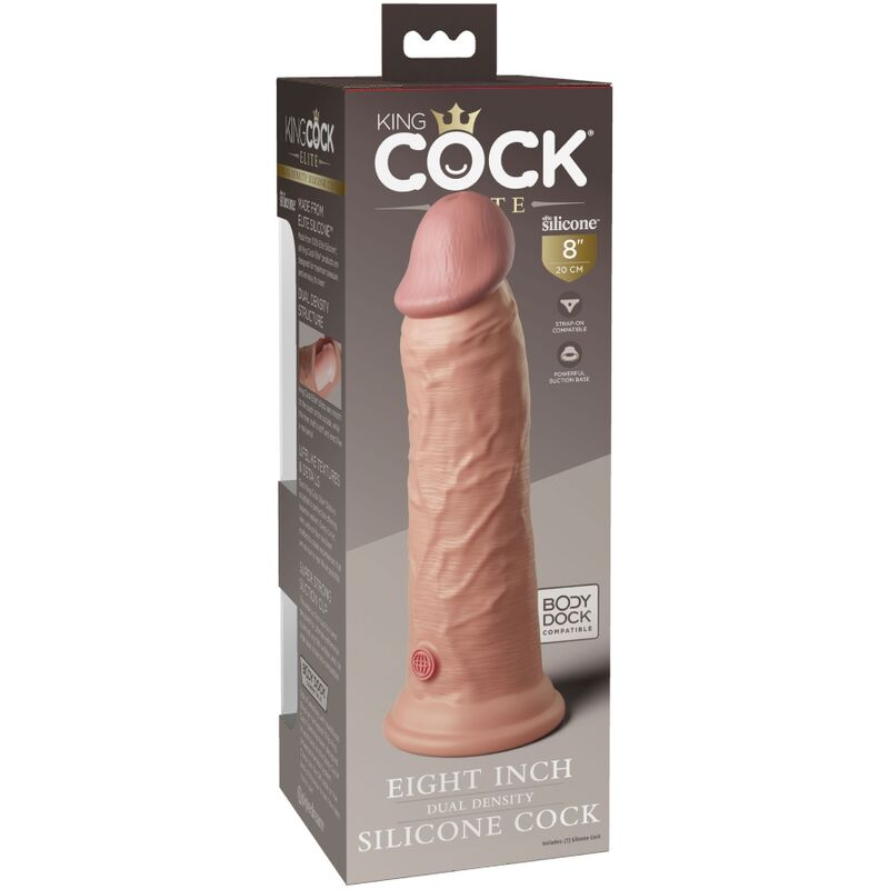 King Cock Elite - godemichet réaliste en silicone 20,3 cm