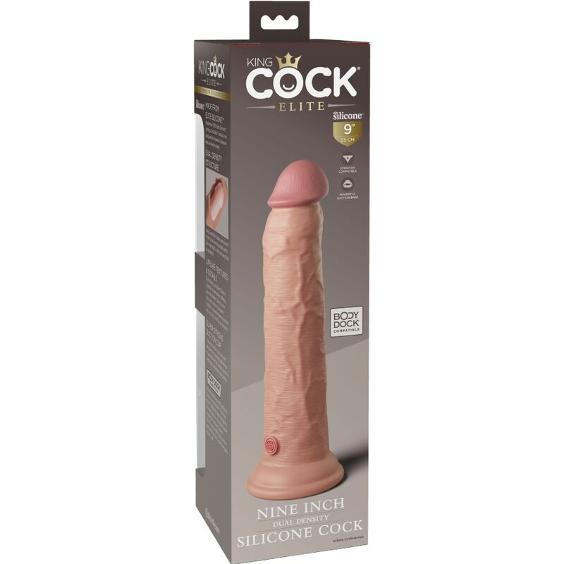 King cock elite - dildo realistico in silicone 23 cm