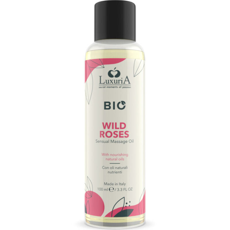 INTIMATELINE LUXURIA - HUILE DE MASSAGE BIO À LA ROSE SAUVAGE 100 ML